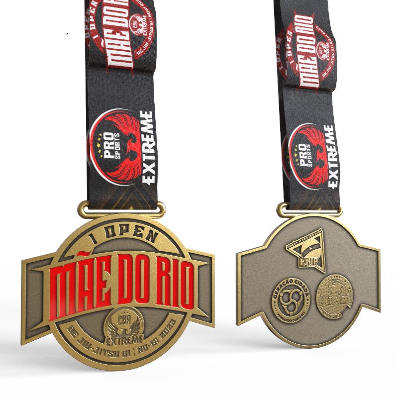 Medalha Personalizada Open Mãe do Rio de Jiu Jitsu